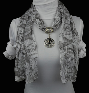Diamond fashion jewelry scarf