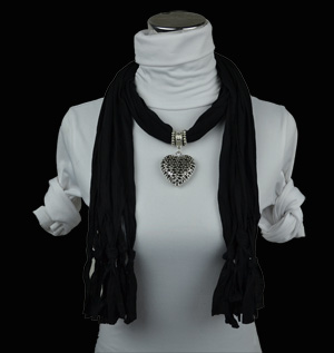 Love alloy jewelry scarf