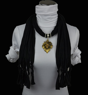 Leaves alloy jewelry scarves