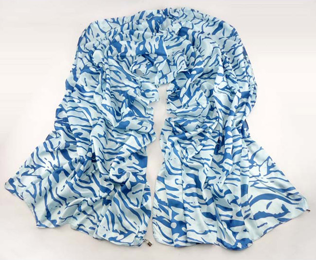 Leopard silk jewelry scarves