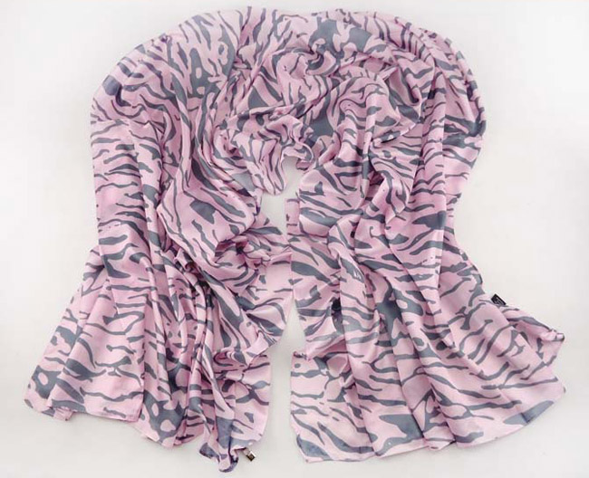 Leopard silk jewelry scarves
