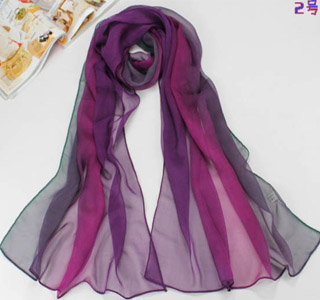 Gradient color silk scarves wholesale