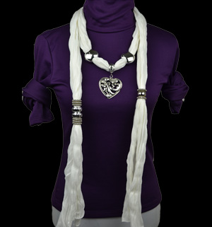 Animal flower jewelry scarf