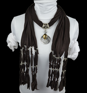 crystal pendant scarf winter new design with jewelry