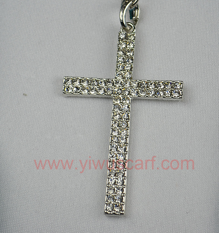 Crystal pendant scarf Wholesale alloy cross