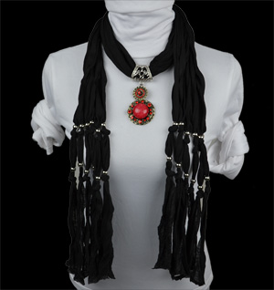 Fashion alloy pendant scarf stones Wholesale