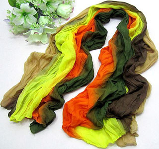 Colorful scarf in Thailand