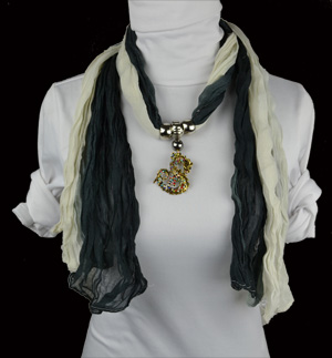 Chinese Dragon Pendants Scarf