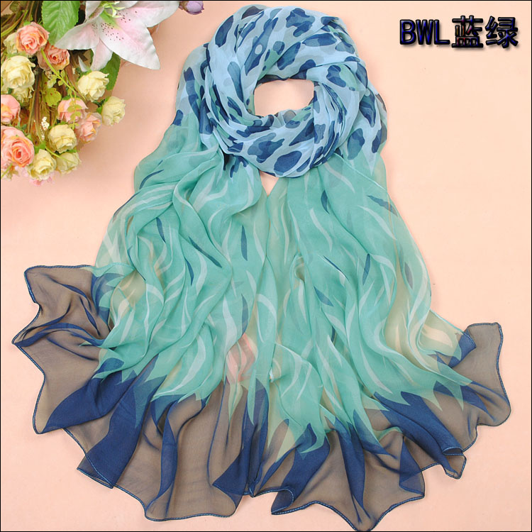 silk leopard print scarf