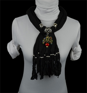 New Zealand flower jewelry scarves