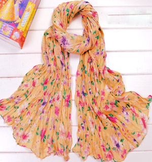 Summer Voile fashion flowers scarf