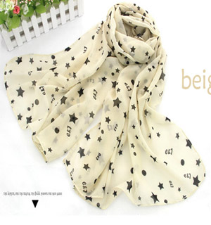 Fashion New star scarves chiffon scarf