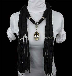 Rhinestone Pendant Scarf Fashion Spring Collection