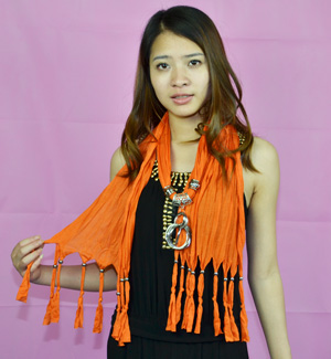 wholesale alloy beads pendant scarf