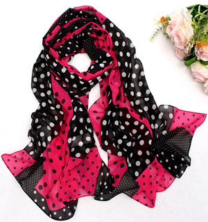 Cherry silk chiffon scarves uk