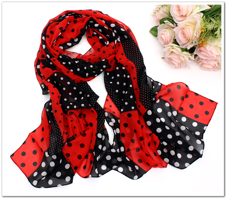 Cherry silk chiffon scarves uk