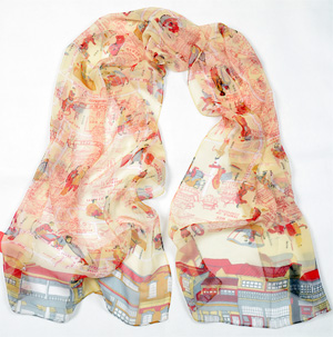 China Riverside silk scarf