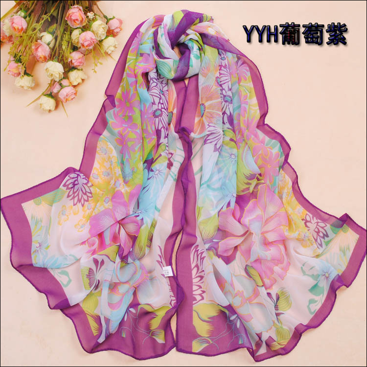 Womens Patterns of Silk Shawl Scarf