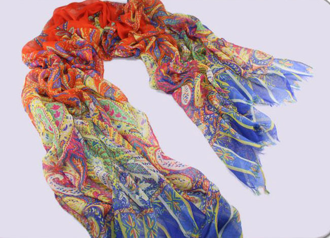 Xishuangbanna cashew flower scarf