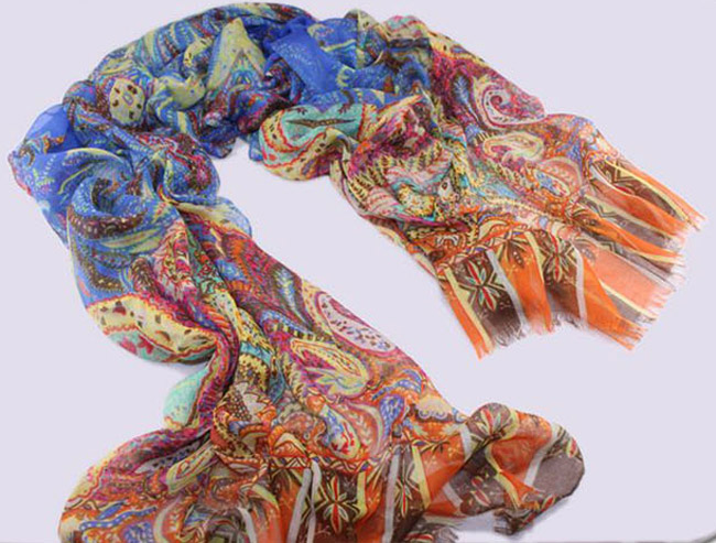 Xishuangbanna cashew flower scarf