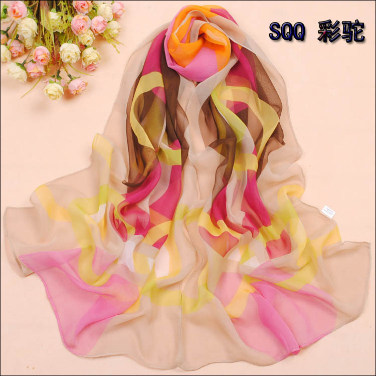 chiffon head scarves colorful scarf