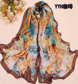 Womens Patterns of Silk Shawl Scarf