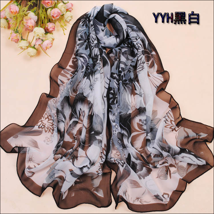 Womens Patterns of Silk Shawl Scarf