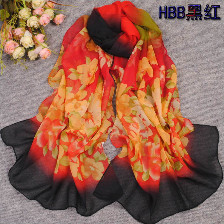 Factory price silk kerchief stripe scarf