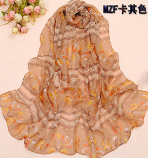 Music symbol fashion silk scarf