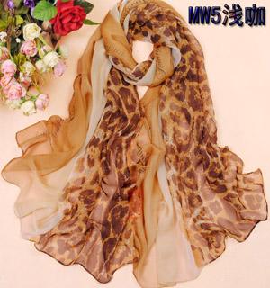 Fashion Leopard silk scarf