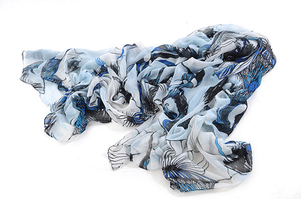 Begonia flower scarf