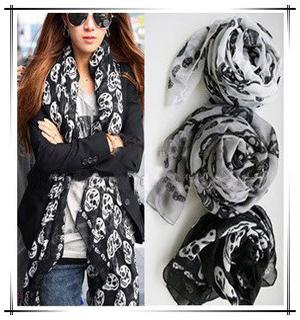 Kito scarf skull shawl scarf