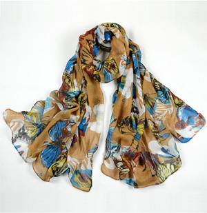 Polyester chiffon scarves Voile Scarf