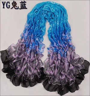 Winter cashew flower scarf Chinese scarves
