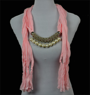China Jewelry Scarf With Pearl Pendant