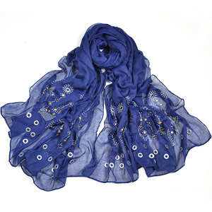Fashion lady knitted muslim hijab scarf