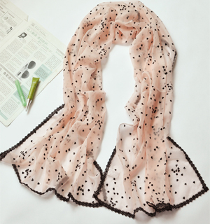 chiffon lace love scarf silk selling silk