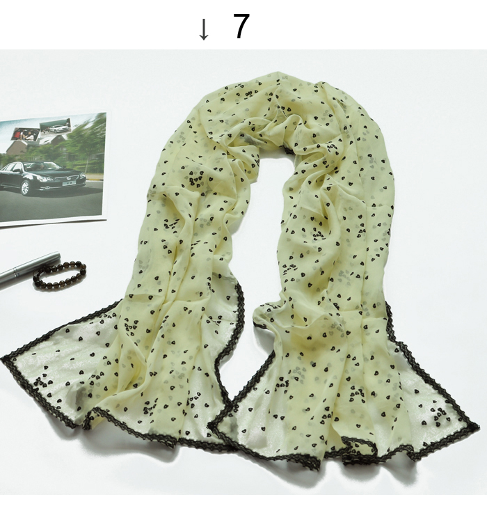 chiffon lace love scarf silk selling silk