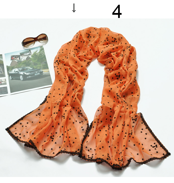 chiffon lace love scarf silk selling silk