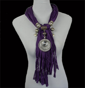 fashion scarves with pendants