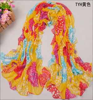 Dot color to fight the block scarf