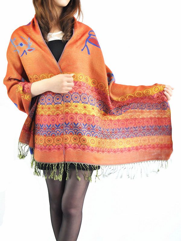 The USA cotton Dongba printing scarf