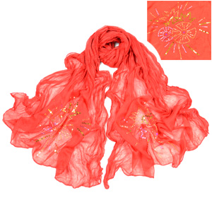 Cheap hot fix rhinestone scarf