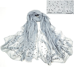 Fashion hot fix rhinestone scarf