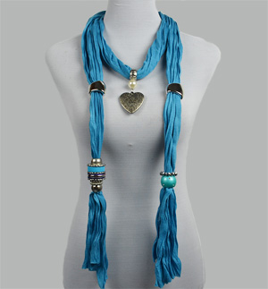 Wholesale Alloy Beads Pendant Scarf