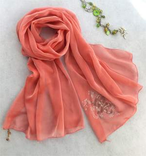 pendant silk scarves