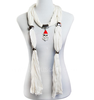 Christmas pendant jewelry scarf