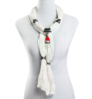 Christmas pendant jewelry scarf