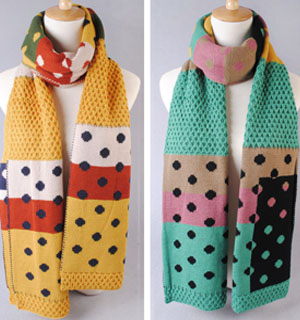 Dot stitching scarves wholesale