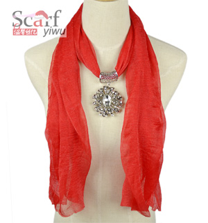 Elliptical Pendant Scarf Lavender